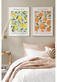 Resim 2 Parça Ahşap Çerçeve Görünümlü Mdf Tablo Seti 33x48 Cm - Model 3 - Ersy2mdfmodel3 