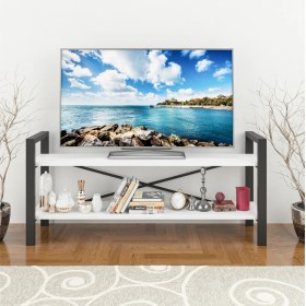 Resim Wood House Buse TV Sehpası - BEYAZ 