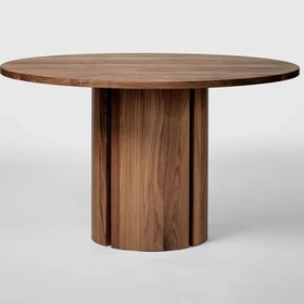Resim Mocha Ceviz Yemek & Toplantı Masası - 100*100 cm 