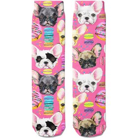 Resim Macaron Köpekler Soket Çorap - 35 - 39 