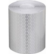 Resim Beyaz Bisiklet Motosiklet Güvenlik İşareti Yansıtıcı Etiket Bant Yapışkanlı Uyarı Çıkartması 