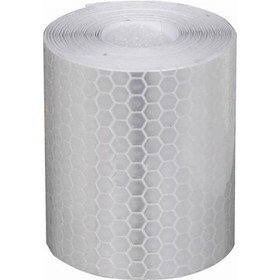 Resim Beyaz Bisiklet Motosiklet Güvenlik İşareti Yansıtıcı Etiket Bant Yapışkanlı Uyarı Çıkartması 