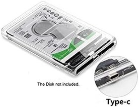 Resim 2.5 Sata Type C Usb 3.1 Usb 3.0 Şeffaf Harici Ssd Hdd Hard Disk Kutusu 4389 