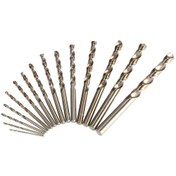 Resim Hombey M35 Kobaltlu Hızlı Çelik Somun Matkap Ucu Seti 15 Adet 1.5-10mm Paslanmaz Çelik Ve Metal Delme Aracı - Kavrulmuş Sarı Tam Taşlanmış Düz Saplı 