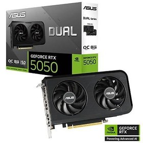 Resim ASUS GEFPRCE DUAL-RTX5050-O8G 8GB GDDR6 128BIT 1XHDMI 3XDP EKRAN KARTI 