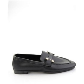 Resim Bambi Siyah Kadın Loafer Ayakkabı K01688012209 