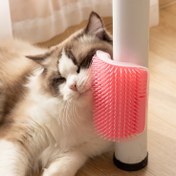 Resim 1 adet Kendi Kendini Güzelleştirme Kedi Fırçası, Köşe Masaj Çatalı, Kediler ve Köpekler için Pet Saç Temizleme Aracı, Kolay Montajlı Yumuşak Plastik Tırmıkları Pet Güzellik Aleti 
