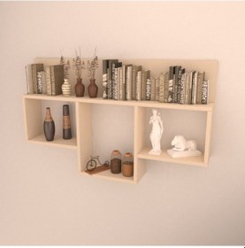 Resim Rafkestir Massa Duvar Rafı Krem ( Mat ) 