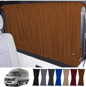 Resim Pandami Volkswagen Crafter 1.nesil Orta Şase 2006-2016 Uyumlu Taba Raylı Oto Perde Takımı 