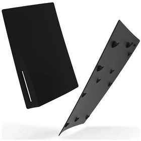 Resim Ps5 Aksesuarları İçin Siyah Ön Kapaklar Kılıf Kapak Playstation 5 İçin Oyun Black 