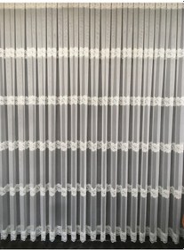 Resim Perdefony Tt Zemin 6 Sıra Nakış Işlemeli Tül Perde 