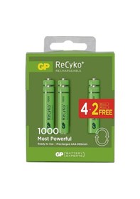 Resim Gp Recyko 1000 Aaa İnce 4+2 - 6 Lı Şarjlı Pil Paket ı 