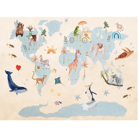 Resim AROUND THE WORLD Oyun Halısı - 120 x 160 cm 