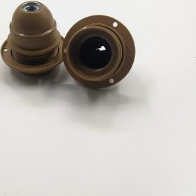 Resim Retro Vitrini Dekoratif Plastik E-27 Yarım Dişli Rondelalı Duy Gold (2 Adet) 