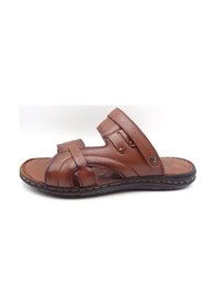 Resim Güvener Büyük Numara Erkek Sandalet Ct4387 Taba Siyah 