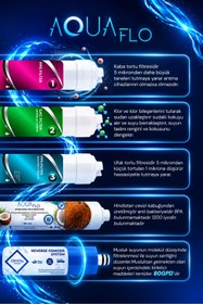 Resim AQUAFLO Lite 15 Aşamalı Vita Prime Mineralli Çelik Tanklı Su Arıtma Cihazı (SDNP15-M-S) 
