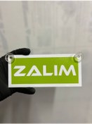 Resim Yeşil Renk Üzeri Beyaz Renk Zalım Yazılı Vantuzlu Cam Süsü 