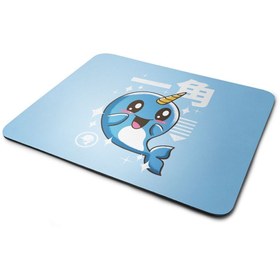 Resim WuW Kawaii Unicorn Yunus Balığı Mouse Pad 