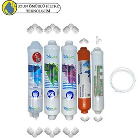 Resim Pemax Water Solutions Kapalı Kasa Su Arıtma Cihazı için Sertifikalı 5'li Mebransız Purefer Tatlandırıcı Mineral Set 