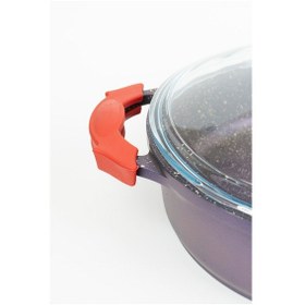 Resim Masterchef Aluminyum Döküm K.yarık Tencere 24 Cm Mor 