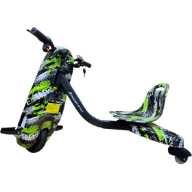 Resim Ryder Star Drift Car Drift Scooter Elektrikli Kaykay Hoverboard Dirift Kar Bluetooth Hoparlör LED Işıklı RS-R1 Green Extreme 