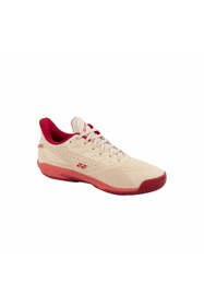 Resim YONEX PC AD Accel Kadın Bej - Pembe All-Court Tenis Ayakkabısı 