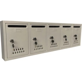 Resim Veta Metal Posta Kutusu 5'li Gri 