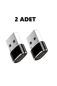 Resim Yeni Nesil Başlık Aparatı Apple Uyumlu Android Üniversal Çevirici Type-c To Usb Dönüştürücü Otg 2 Adet 