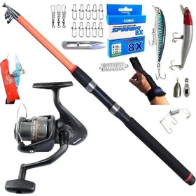 Resim Okuma Revenger Rv-25 210cm 50-150gr Piranha Dolphin Rapala Maket Balık Spin Olta Takımı Seti 