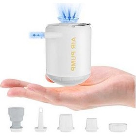 Resim Artfulabode Yatak Taşınabilir Şişme Şişirme Şarjlı Pompası Nozüllü Led Kamp Işıklı Hızlı Havuz Geeroyoo Ekipmanları 5 Jc 