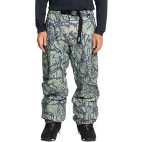 Resim Quiksilver Snow Down Cargo Pt Erkek Siyah Snowboard Pantolonu 