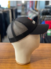 Resim Türkiye Bayrak Nakışlı Fileli Unisex Beyzbol Cap Şapka Siyah 