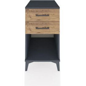 Resim Kronos Komodin 2 Çekmeceli 44X59X80 Antrasit-Çam 