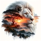 Resim 6 İnç Aslan Vinil Sticker - Majestik Afrika Batısı Sahnesi, Parlak Bitiş, Kendinden Yapışkanlı Sticker Arabalar, Dizüstü Bilgisayarlar, Şişeler, Telefonlar, Pencereler, Duvarlar ve Bardaklar için, Su Geçirmez ve Dayanıklı, Su Şişesi Stickeri | Batı Grafikleri | Kendinden Yapışkanlı Sticker 