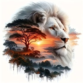 Resim 6 İnç Aslan Vinil Sticker - Majestik Afrika Batısı Sahnesi, Parlak Bitiş, Kendinden Yapışkanlı Sticker Arabalar, Dizüstü Bilgisayarlar, Şişeler, Telefonlar, Pencereler, Duvarlar ve Bardaklar için, Su Geçirmez ve Dayanıklı, Su Şişesi Stickeri | Batı Grafikleri | Kendinden Yapışkanlı Sticker 