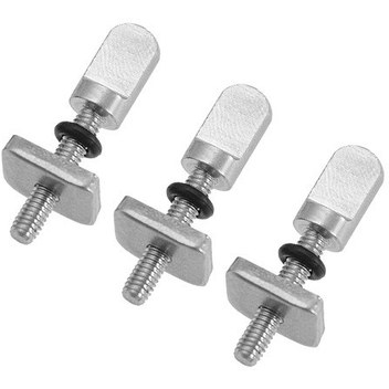 Qingmipy 3 Adet 316 Paslanmaz Çelik Sup Surf Tahtası Yanal Kanat Somunu, M4 El Vidalı Sabit Parça Seti