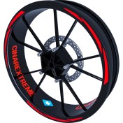 Resim Çınar Extreme 3 Parça Tasarımlı Jant Şeridi Sticker Reflektif & Floresan Renkler Çınar Extreme 