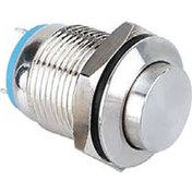 Resim 12mm Metal Yaylı Buton 1no Çıkık Ledsiz Yaylı 