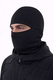 Resim thermo Sport Sportif Kar Maskesi Balaklava Dikiş Detay Sportif Dalgıç Sporcu Kumaş Unisex Siyah 