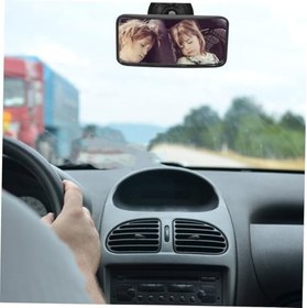 Resim SOLUSTRE Araba İç Dikiz Aynası ° Döndürme Bebek Gözlem Aynası Oto Dikiz Aynası 