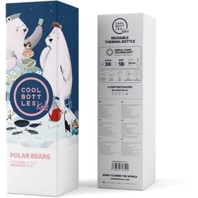 Resim Cool Bottles The Kids Bottle - Polar Bears 350ml 