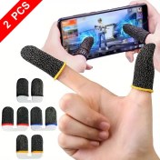 Resim Oyun Eldiveni Fiber Oyuncu Eldiveni Parmak Ucu Parmaklık Pubg (2 Çift (4 Adet)) 
