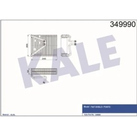 Resim Kale 349990 Evaporator Doblo 1.2-Punto 46722960 