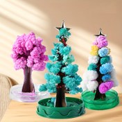 Resim YANYE Sihirli Kristal Noel Ağacı Süsü - Canlı Renklerle Suyla Açılan Kağıt Dekorasyon, Elektrik Gerektirmeyen Kendin Yap Hediye & Bayramlık Ev Dekoru için Noel, Partiler ve Mevsimlik Merkez Parça, Tatil Süslemeleri, Noel Dekoru 
