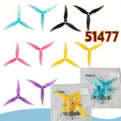 Resim RC FPV Yarış Dronları için Gemfan Hurricane 51477 3-Kanat PC Pervane Seti - 12.95cm X 12.12cm X 7.62cm - 2 Çift - DIY Parçalar 