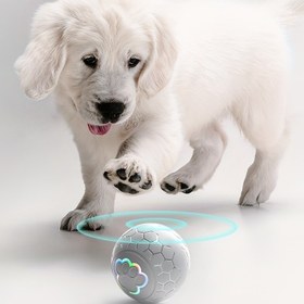 Resim Köpekler ve yavrular için etkileşimli akıllı evcil hayvan topu oyuncakları, sonsuz eğlence ve egzersiz için otomatik yuvarlanan top elektrikli köpek zıplayan top oyuncak, Noel hediyesi 