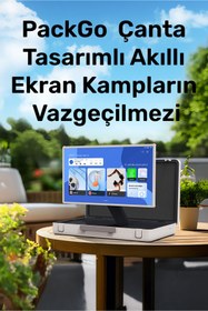 Resim NPO AP2718T 27'' FHD 8/128GB Android Dokunmatik Çantalı Şarjlı Taşınabilir Smart Led Ekran 