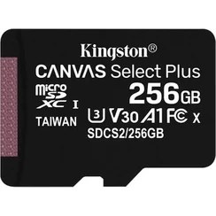 Resim Kingston 256GB microSDXC C Select Plus UHS-I Class 10 Hafıza Kartı Yüksek Hız ve Uyumluluk 