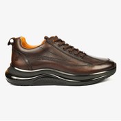 Resim Greyder 16491 Erkek Kahverengi Hakiki Deri Sneaker Ayakkabı 