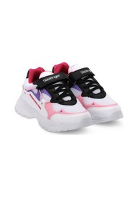 Resim Slazenger Kekoa In Çocuk Cırt Cırtlı Beyaz / Pembe Günlük Spor Ayakkabısı Beyaz / Pembe 